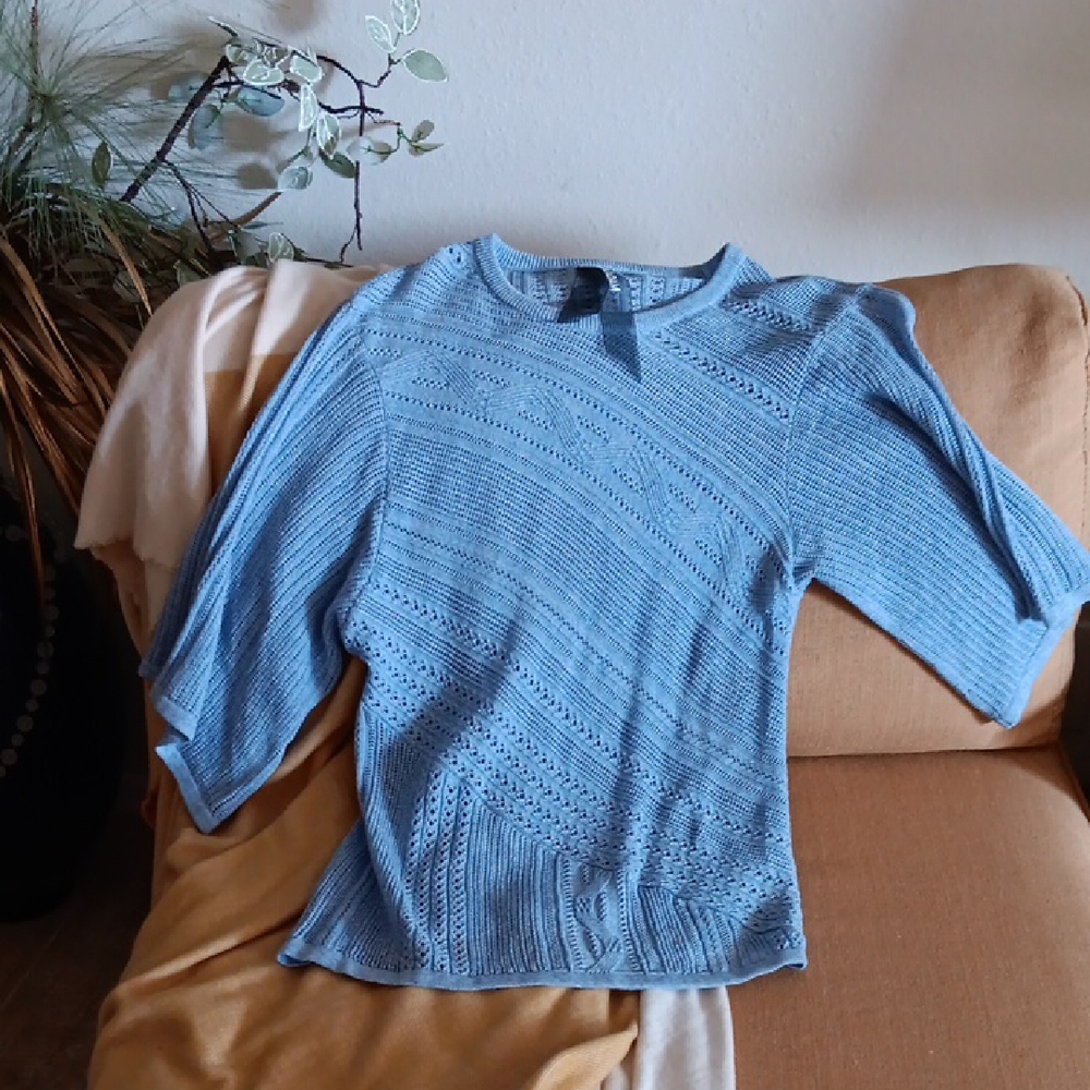 Naddam Light Blue Knit Sweater